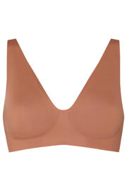 thumbnail: Hunkemöller voorgevormde bh zonder beugel Super Comfort bruin