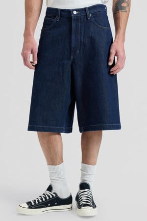 baggy short dark blue denim