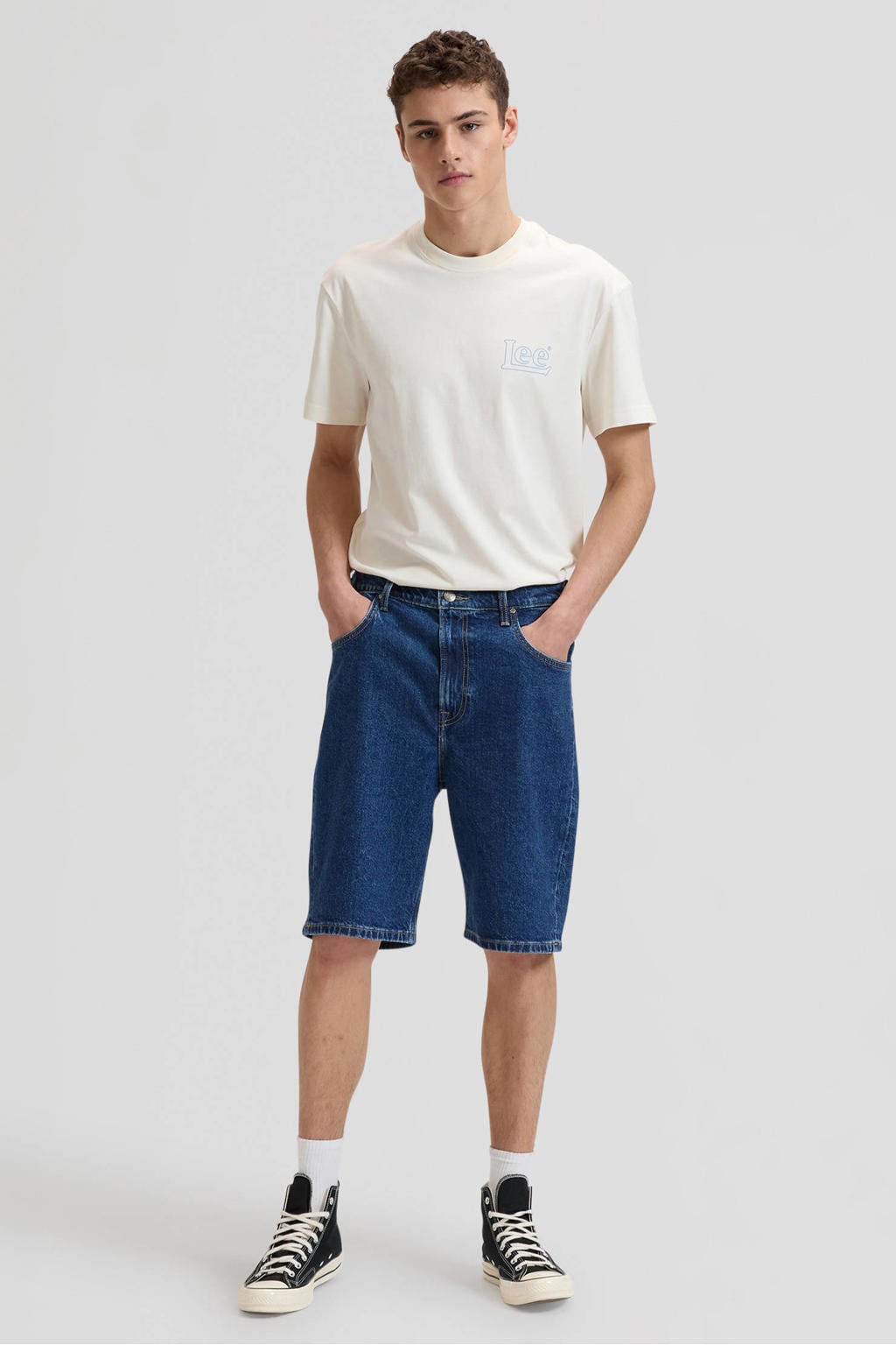 Lee short dark blue denim