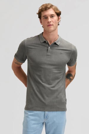 regular polo grijsgroen