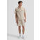 Lee regular casual overhemd met linnen taupe