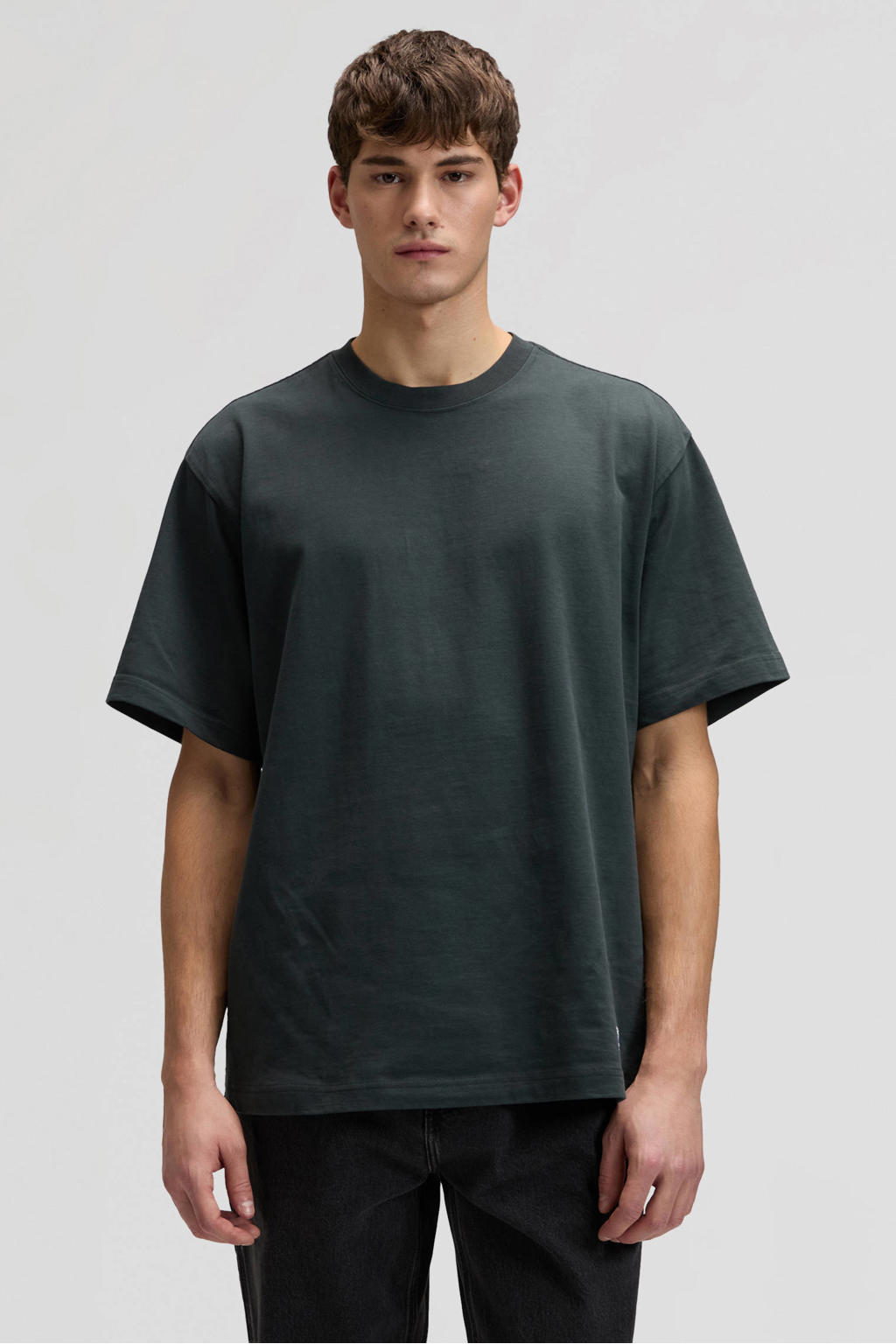 Lee boxy T-shirt antraciet