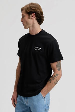relaxed T-shirt zwart