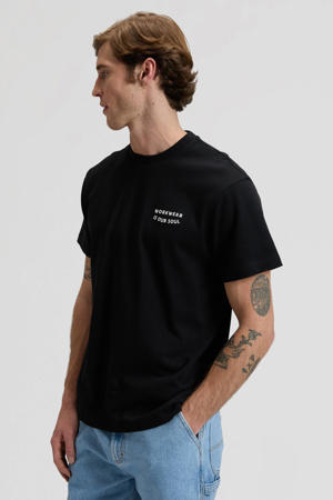 relaxed T-shirt zwart