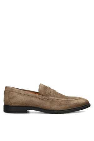 Luc suède loafers taupe