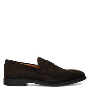 Luc suède loafers donkerbruin