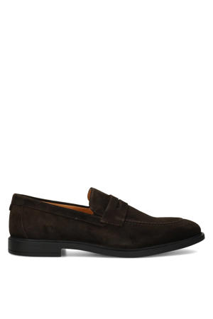 Luc suède loafers donkerbruin