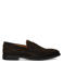 Haboob Luc suède loafers donkerbruin