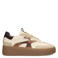 Haboob Aurelie leren sneakers met plateauzool - beige