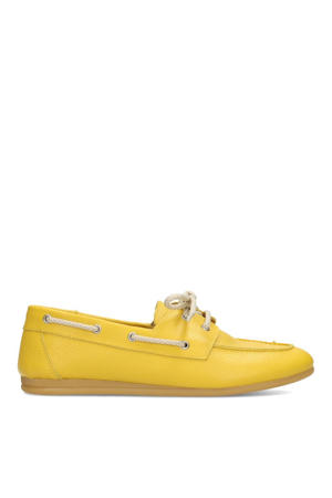Callie leren bootschoenen - geel