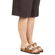 thumbnail: PS Poelman Monica suède slippers cognac