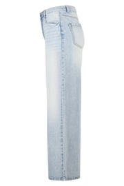 thumbnail: MS Mode high waist wide leg jeans light blue denim