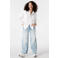 MS Mode high waist wide leg jeans light blue denim
