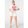 MS Mode straight regular waist casual short ecru