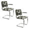 Zuiver  Ridge Deco Symbols Eetkamerstoelen Armleuning Groen  - Set van 2