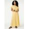 Tramontana viscose maxi rok - geel