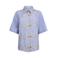 Tramontana gestreepte blouse met borduursels - blauw