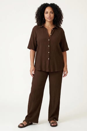 viscose blouse - bruin