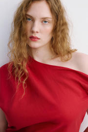 thumbnail: Mango midi jurk rood