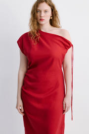 thumbnail: Mango midi jurk rood