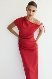 thumbnail: Mango midi jurk rood