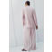 Mango wide leg regular waist broek lichtroze