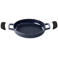 Alva Grillpan / Grillplaat Nori ø 28 cm + Gratis Leren Handvaten - geschikt voor alle warmtebronnen - geëmailleerde anti-aanbaklaag