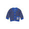 BESS gebreid gestreept vest - blauw
