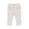 BESS regular fit legging met ruches - ecru