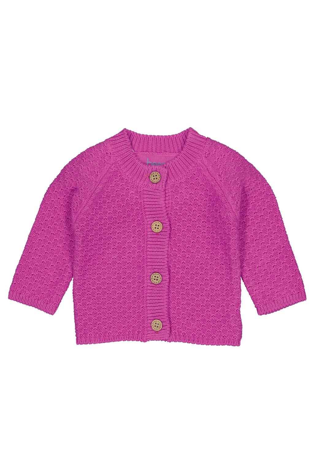 BESS gebreid vest - fuchsia