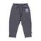 BESS katoenen regular fit gestreepte babybroek met patches - donkerblauw/grijs