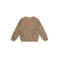 Daily7 rechtvallende sweater met dierenprint - zand