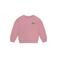 Daily7 rechtvallende sweater met backprint - oudroze