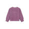 Daily7 kanten rechtvallende gebloemde semi-transparante blousetop - paars