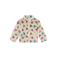 Daily7 faux fur jas met hartjes - beige