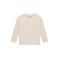 Daily7 rechtvallende longsleeve met studs en hartjes - ecru