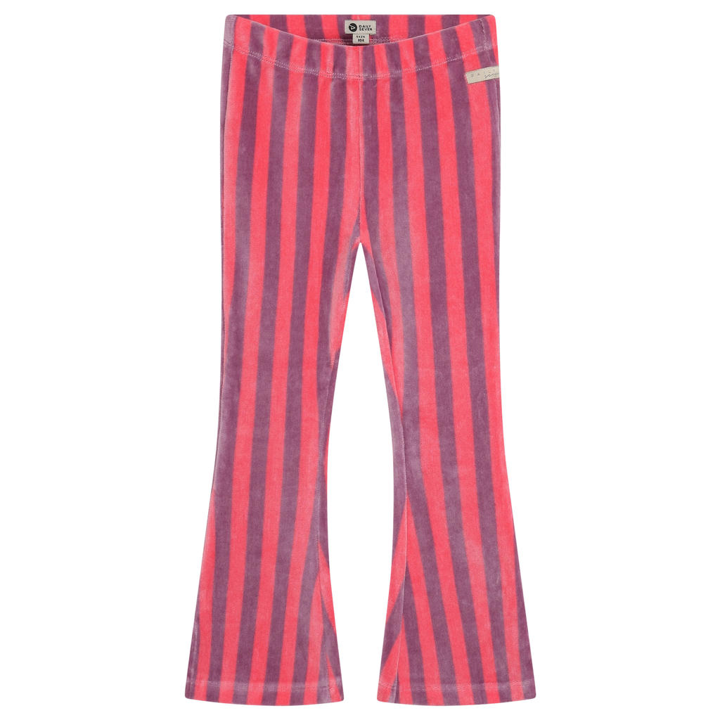 Daily7 flared gestreepte broek