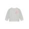 Daily7 rechtvallende sweater met backprint - grijs