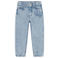 Daily7 mom jeans met borduursels en print - lichtblauw