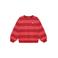 Daily7 oversized gestreepte sweater - rood