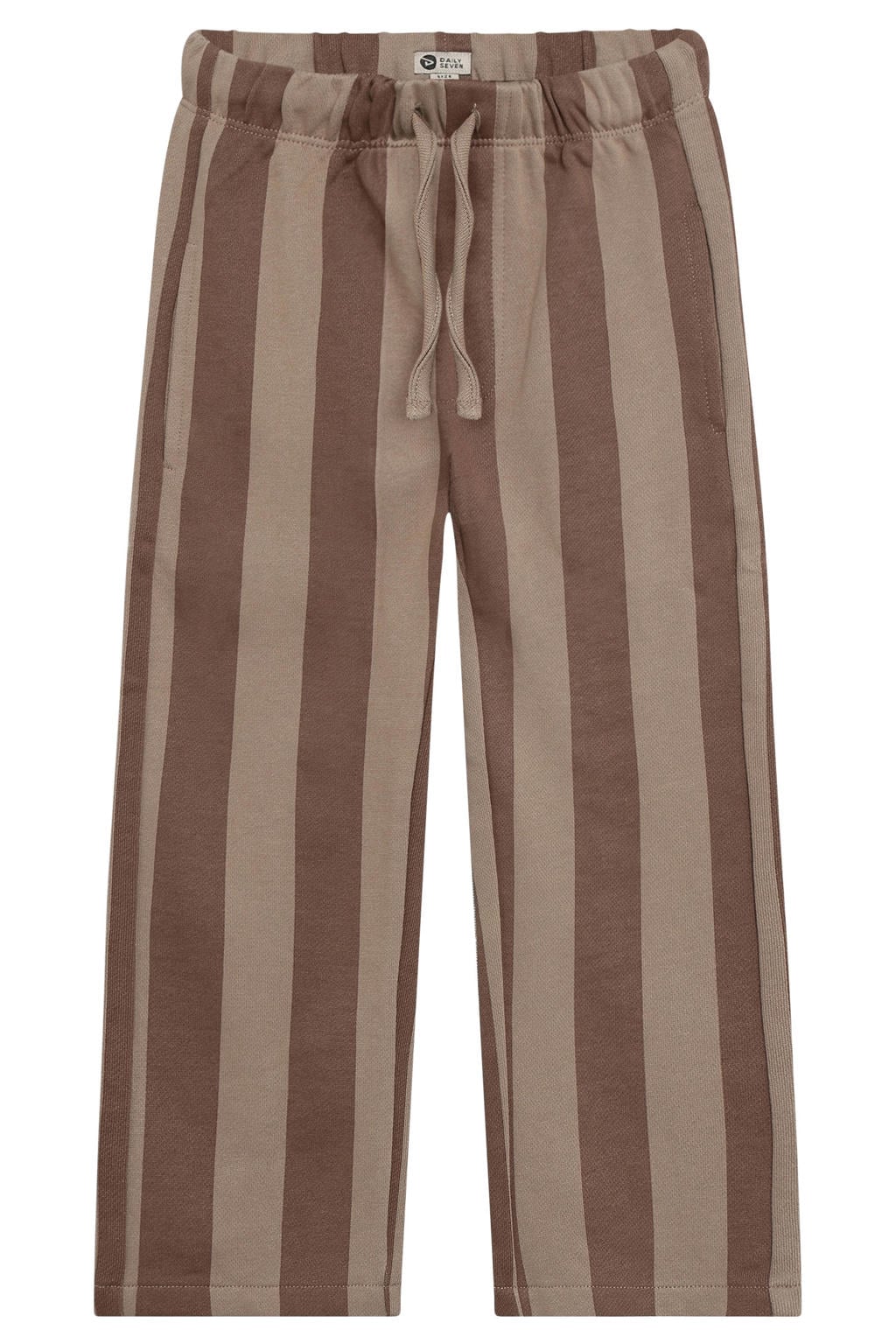 Daily7 loose fit gestreepte sweatpants - bruin