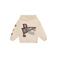 Daily7 oversized hoodie met backprint en patches - beige