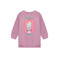 Daily7 korte sweatjurk met backprint - paars