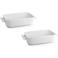 BonBistro Ovenschaal Yong Squito - Wit - 20 x 14 x 6 cm / 1.1 Liter - 2 stuks