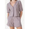 Another-Label gestreepte blouse bruin