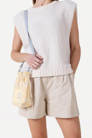 regular waist casual short beige