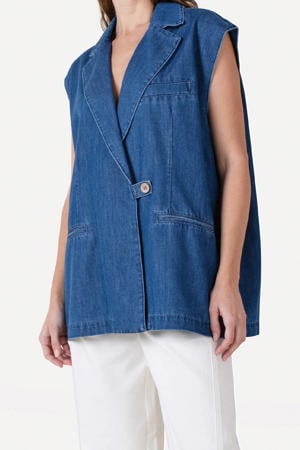 gilet medium blue denim