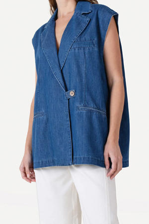 gilet medium blue denim