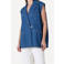 Another-Label gilet medium blue denim