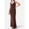 Another-Label maxi jurk bruin